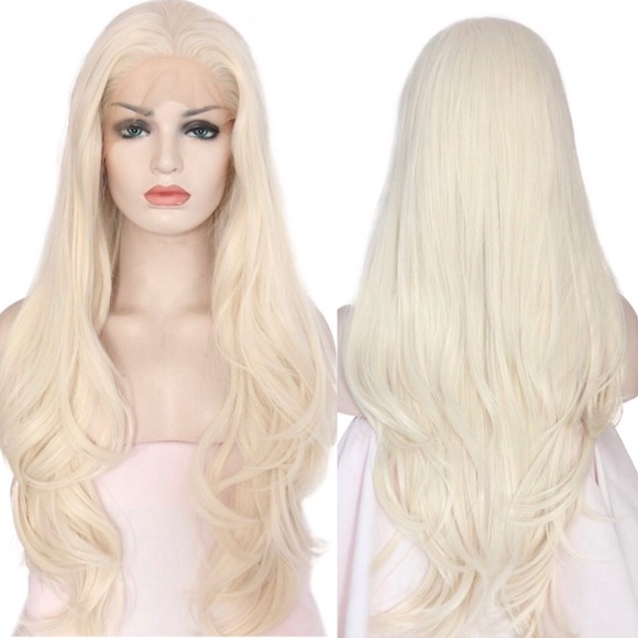 Lex 24”PLATINUM BLONDE LACE FRONT GLUE-LESS Wig